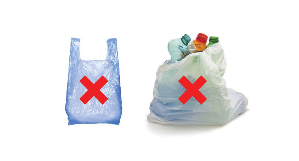 plastic bags are not recyclable